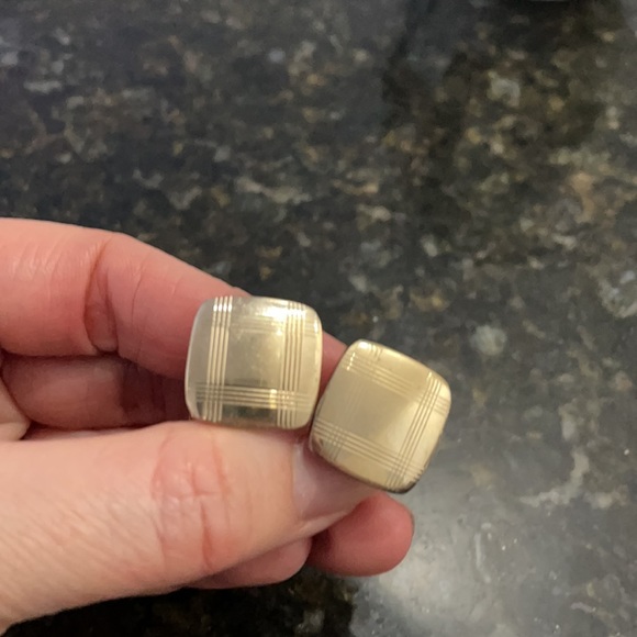 Vintage Swank Mother Of Pearl Cuff Links - Picture 8 of 9